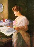 Ellen Day Hale Morning News china oil painting artist